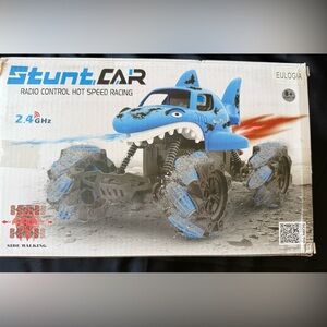 New Stunt Car Blue Shark Remote Control Hot Speed Racing Car